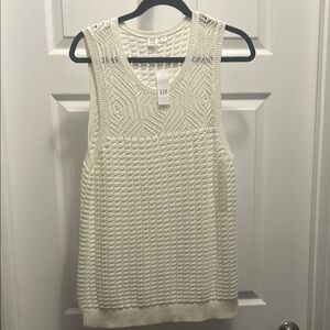 GAP Women's Cream Knit Top